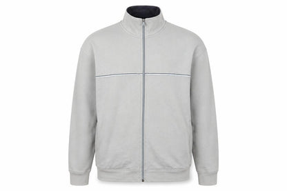 Mens UK Size L Asda George Grey Full Zip Jumper