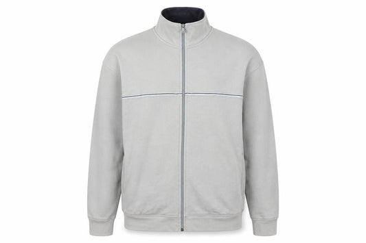 Mens UK Size L Asda George Grey Full Zip Jumper
