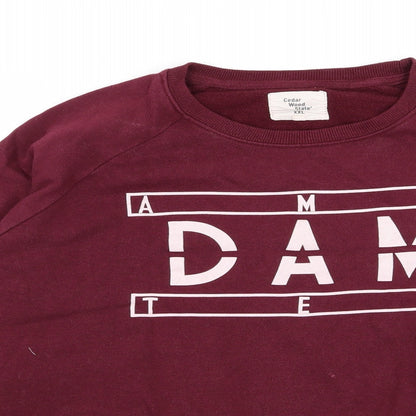 Cedar Wood State Mens Red   Pullover Jumper Size 2XL