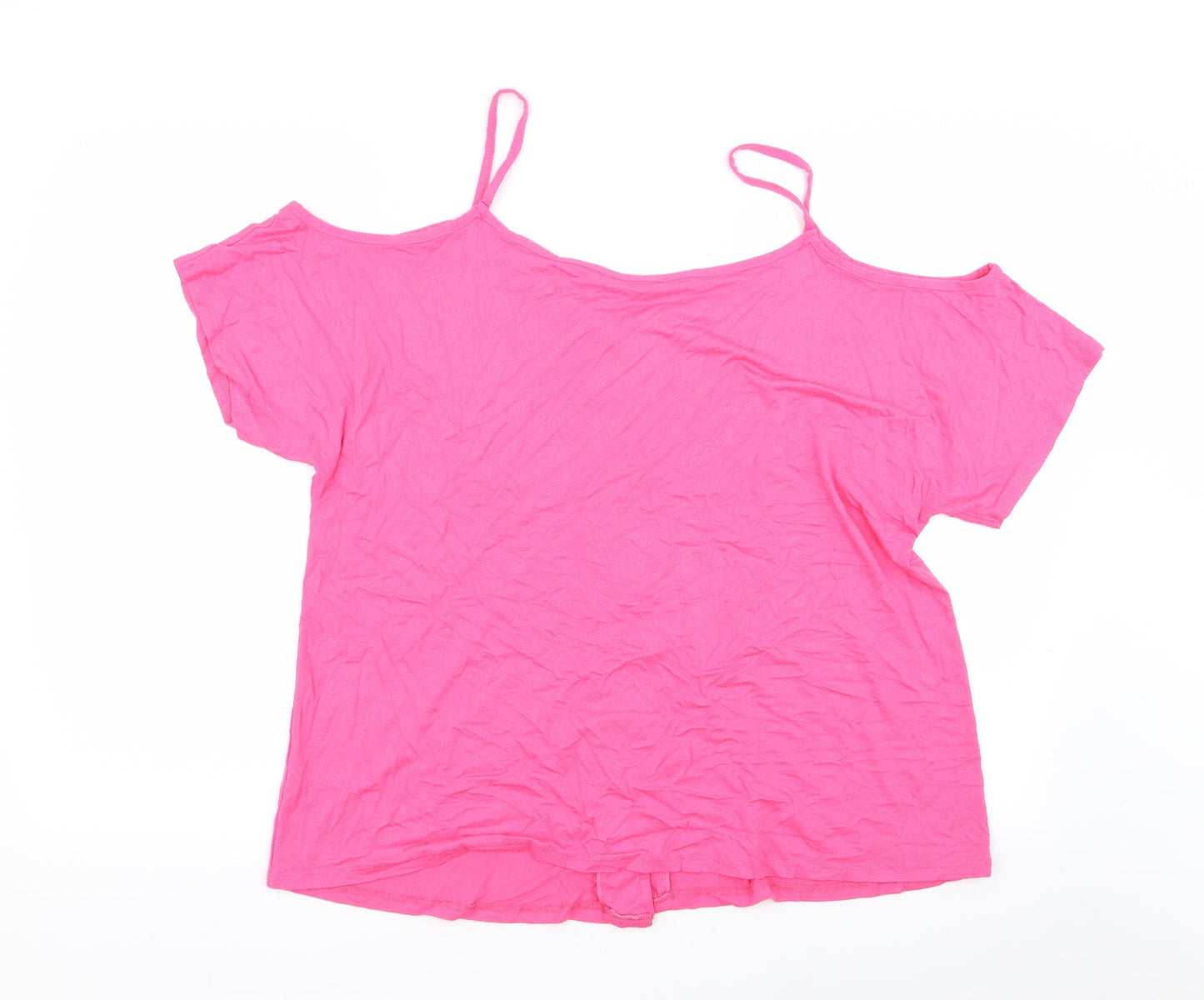 Womens UK Size 16 Asda George Pink Basic Blouse