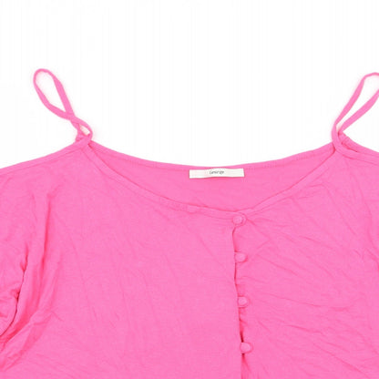 Womens UK Size 16 Asda George Pink Basic Blouse