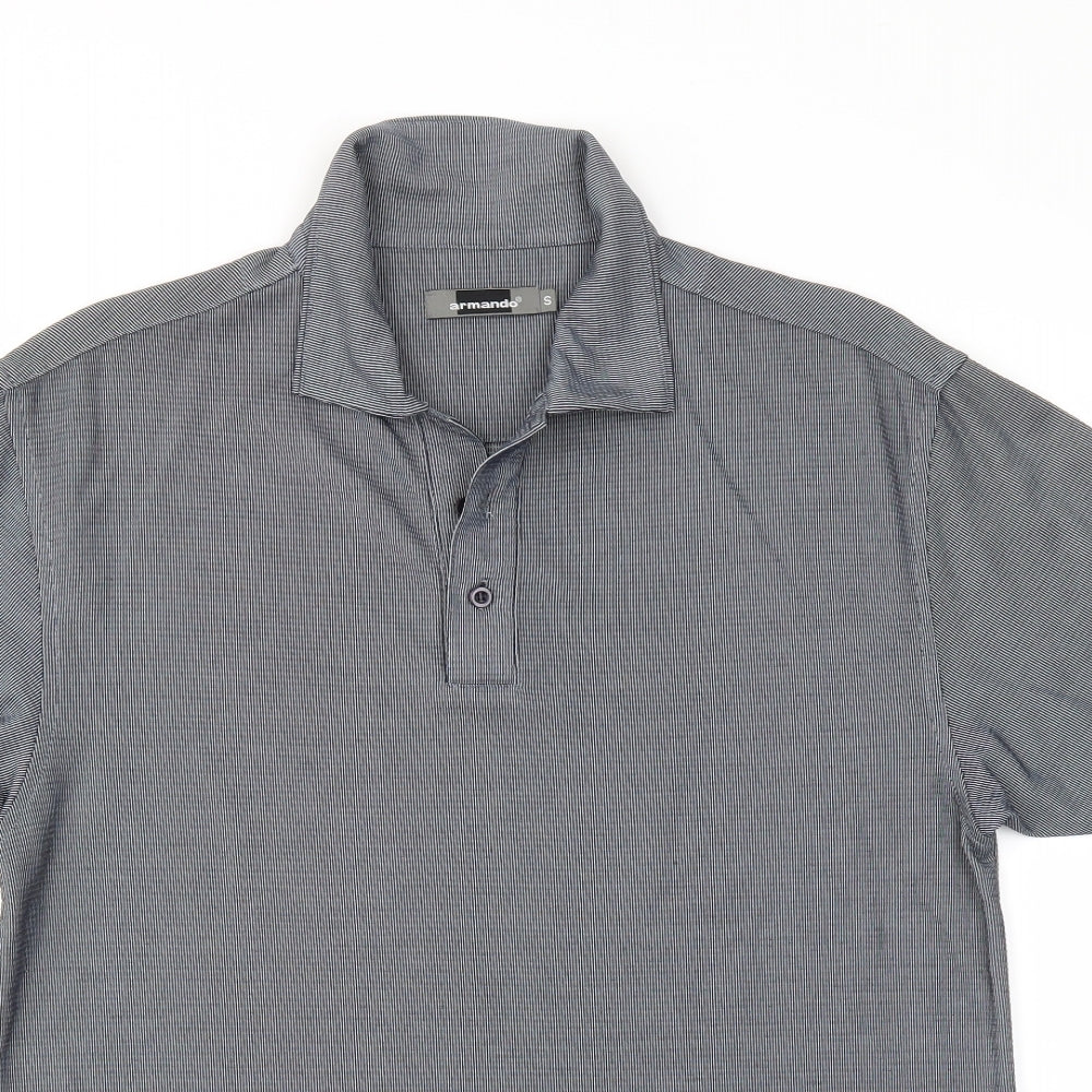 ARMANDO Mens Grey    Polo Size S