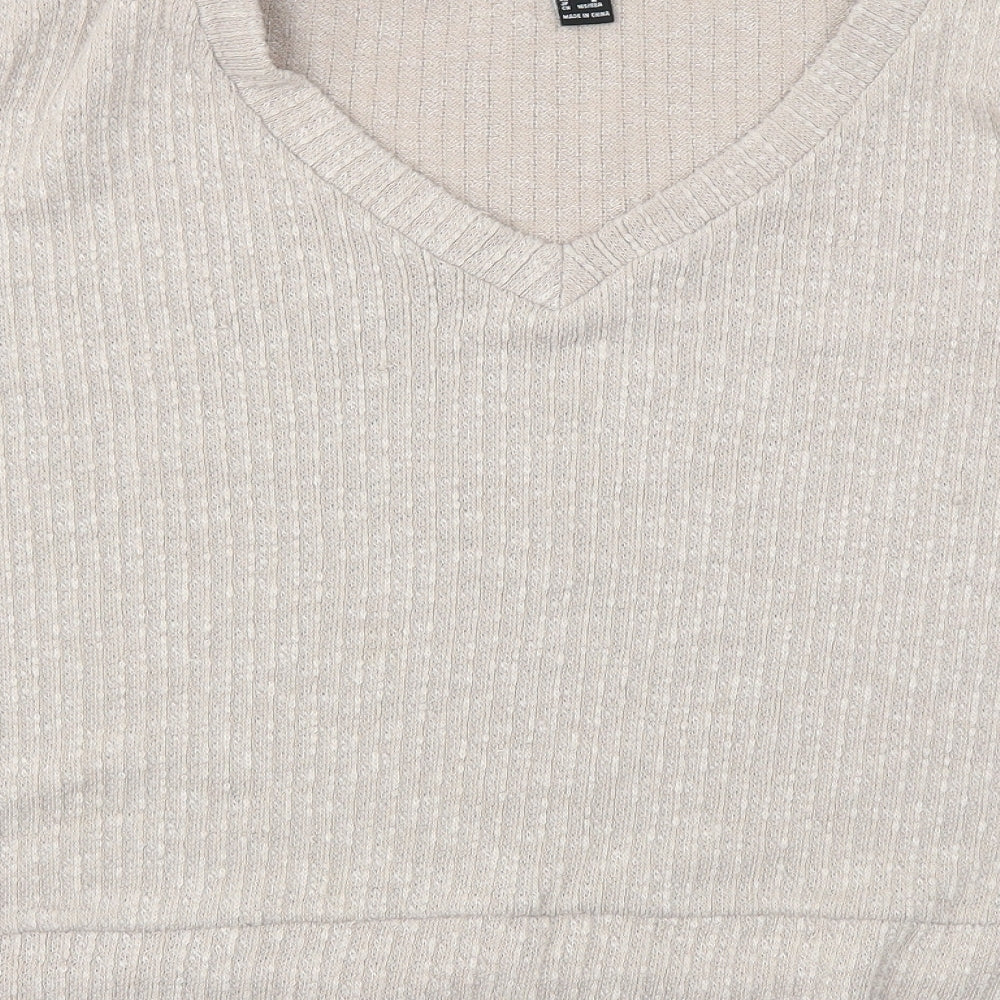 FOREVER 21 Womens Beige   Pullover Jumper Size M