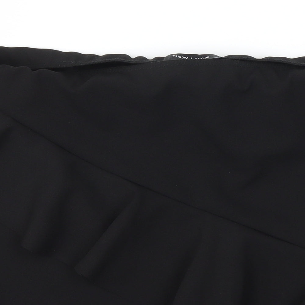New Look Womens Black   A-Line Skirt Size 12  - Stretch waistband