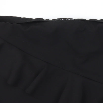 New Look Womens Black   A-Line Skirt Size 12  - Stretch waistband