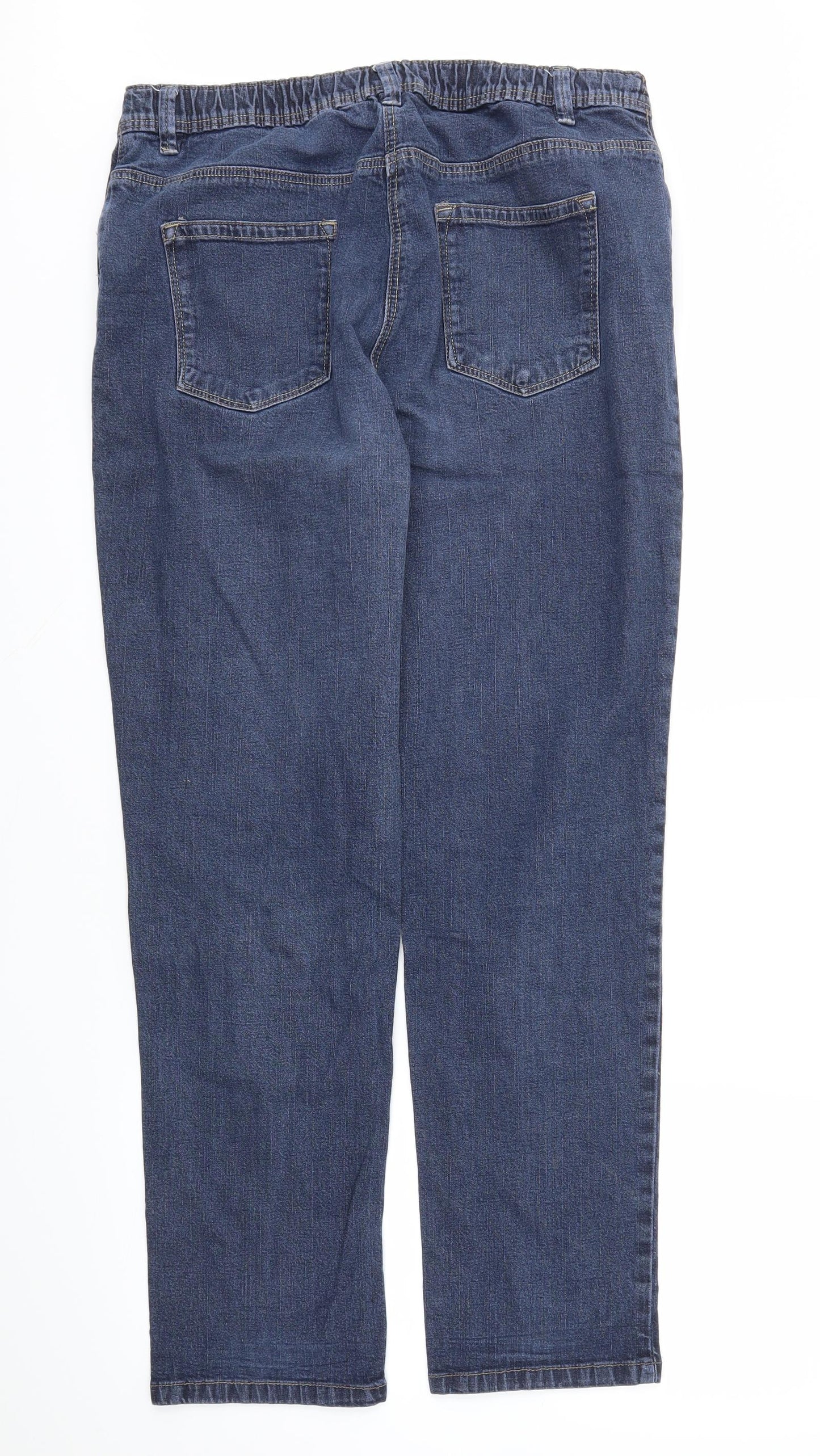 ELLE Womens Blue   Straight Jeans Size 32 L27 in - Stretch waistband