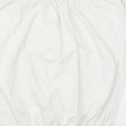 Womens UK Size 12 SOUTH White Basic T-Shirt
