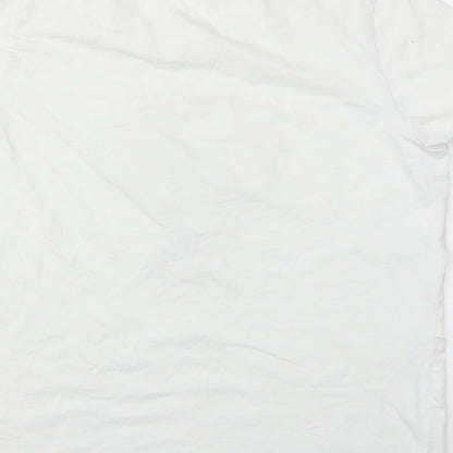 Womens UK Size One Size Studio White Basic T-Shirt