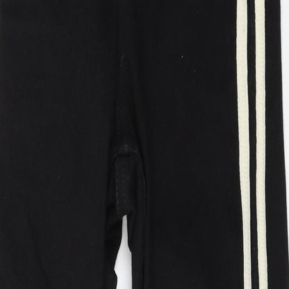 Topshop Womens Black   Skinny Jeans Size S L24 in - Striped