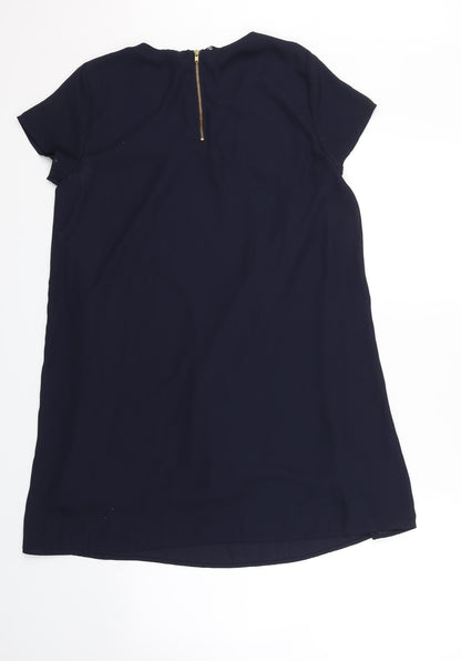 Womens UK Size 6 Preworn Blue Basic T-Shirt