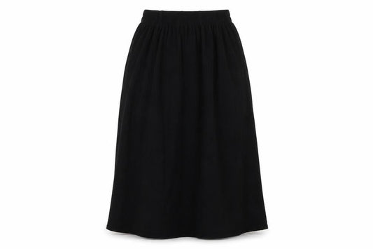 Owlana Womens Black Striped  Flare Skirt Size S