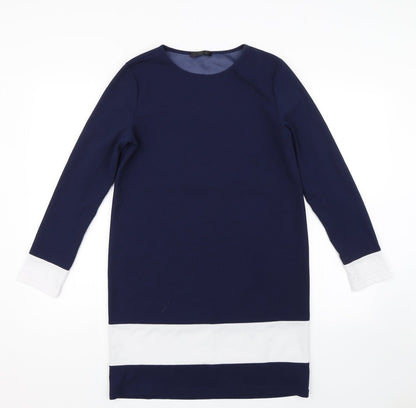 Womens UK Size M Preworn Blue Basic T-Shirt