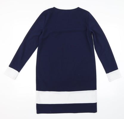Womens UK Size M Preworn Blue Basic T-Shirt