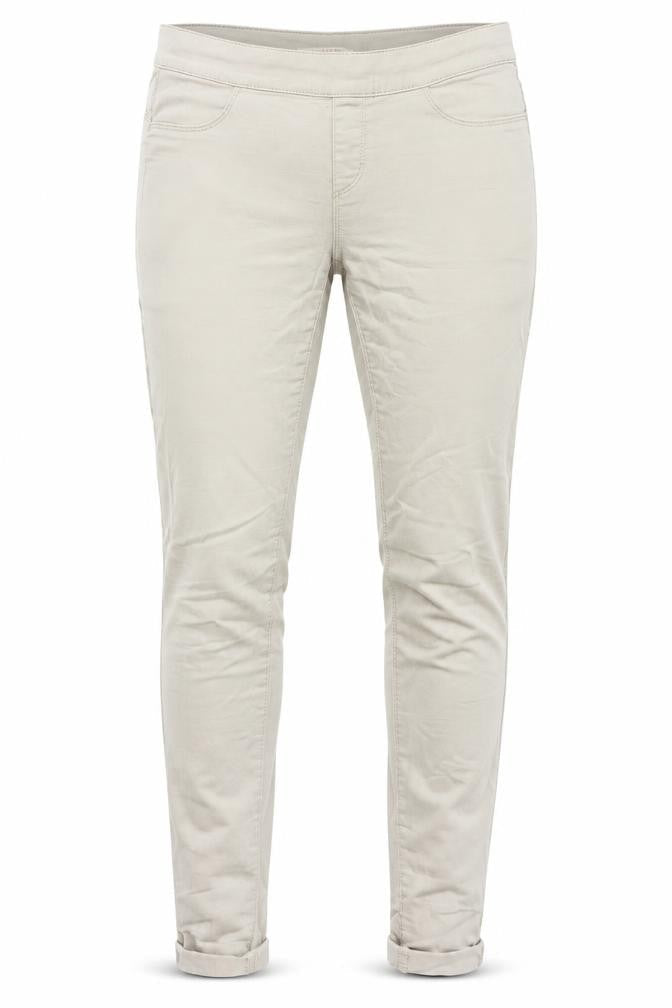 Womens UK Size S Camaieu Slim Fit Chino Beige Trousers