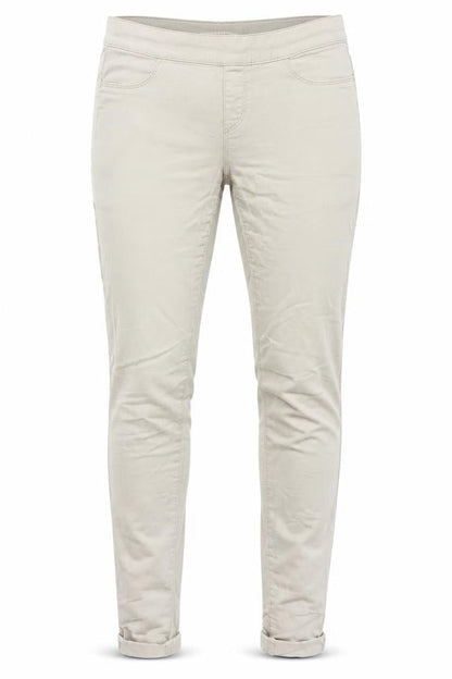 Womens UK Size S Camaieu Slim Fit Chino Beige Trousers