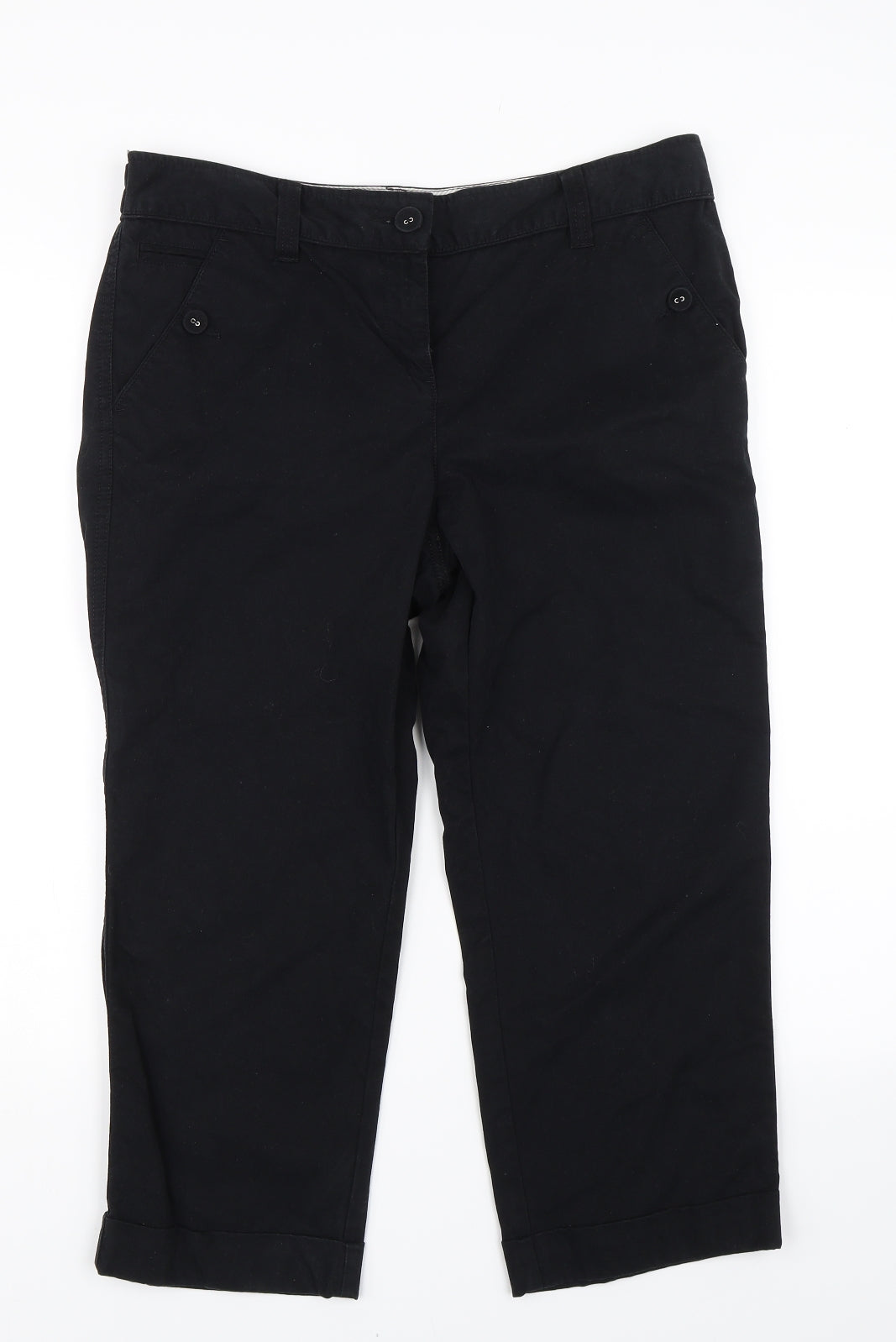 M&S Womens Black   Trousers  Size 12