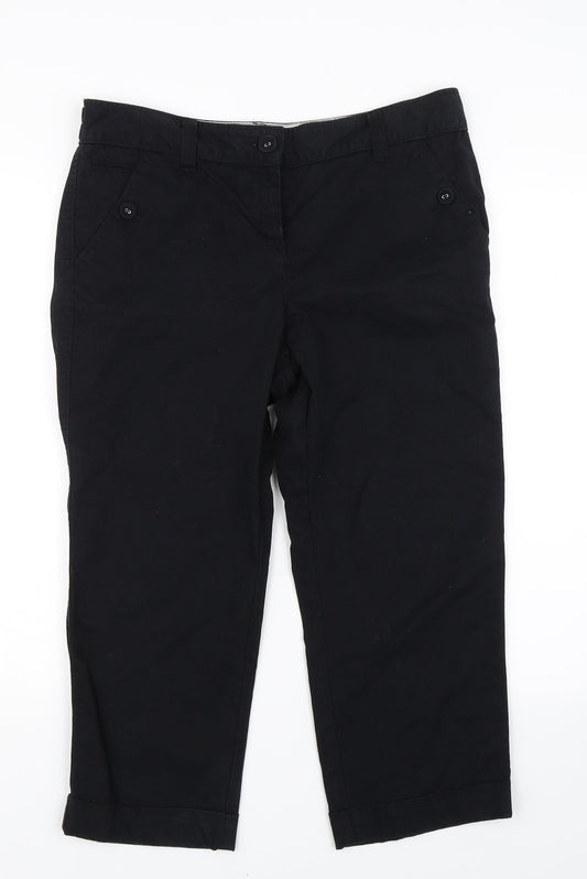 M&S Womens Black   Trousers  Size 12