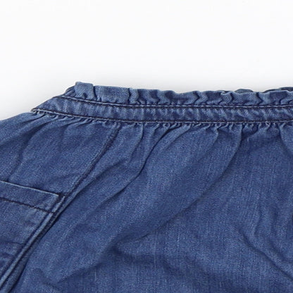 NEXT Girls Blue  Denim Skater Skirt Size 2-3 Years