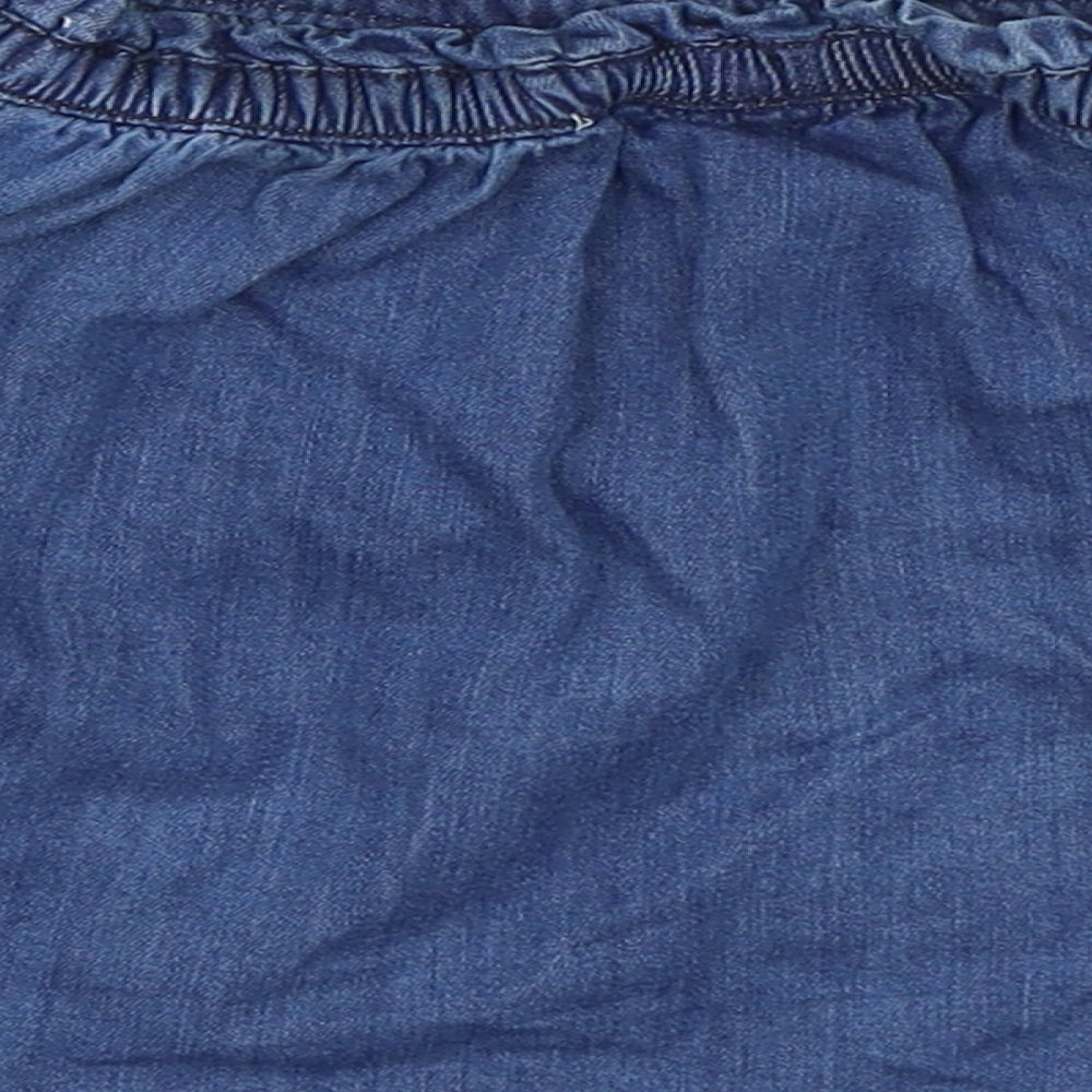 NEXT Girls Blue  Denim Skater Skirt Size 2-3 Years