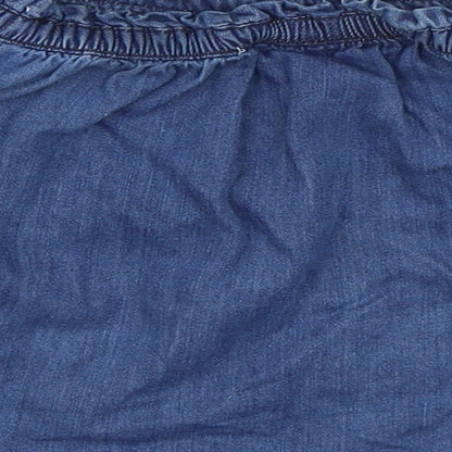 NEXT Girls Blue  Denim Skater Skirt Size 2-3 Years