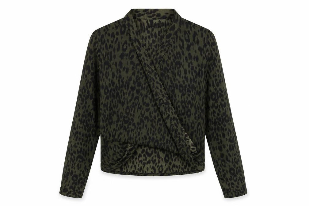 Womens UK Size 6 Boohoo Green Basic Blouse