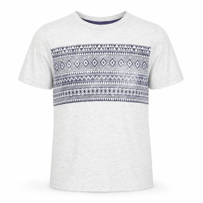 Front view of Rebel boys’ grey basic t-shirt, size 11-12, years