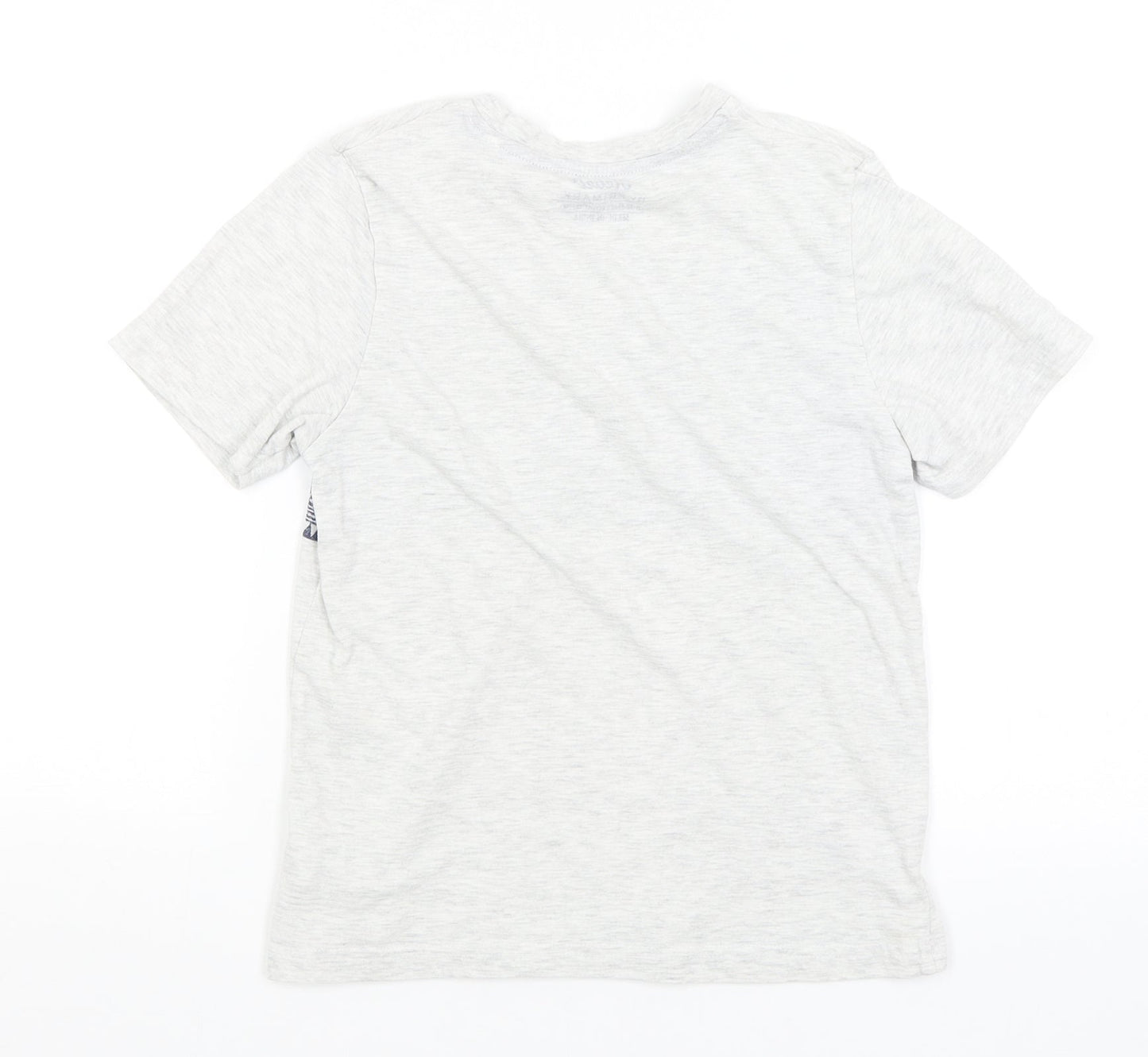 Rebel Boys Grey   Basic T-Shirt Size 11-12 Years
