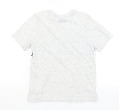Rebel Boys Grey   Basic T-Shirt Size 11-12 Years