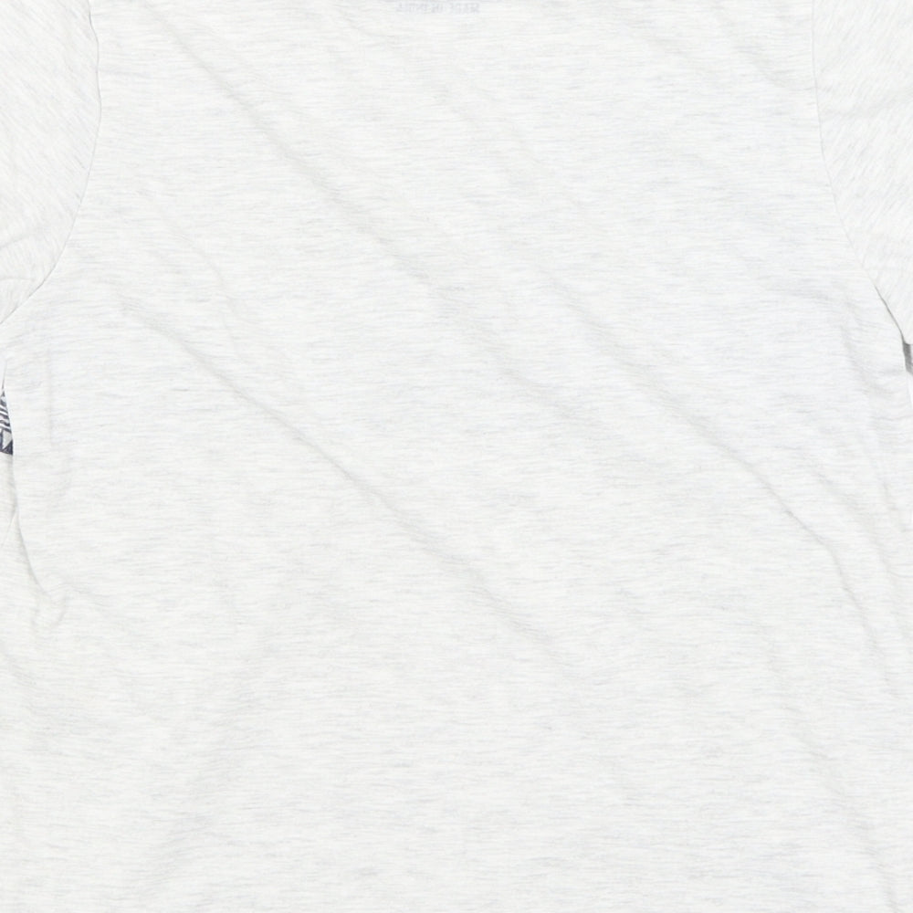 Rebel Boys Grey   Basic T-Shirt Size 11-12 Years