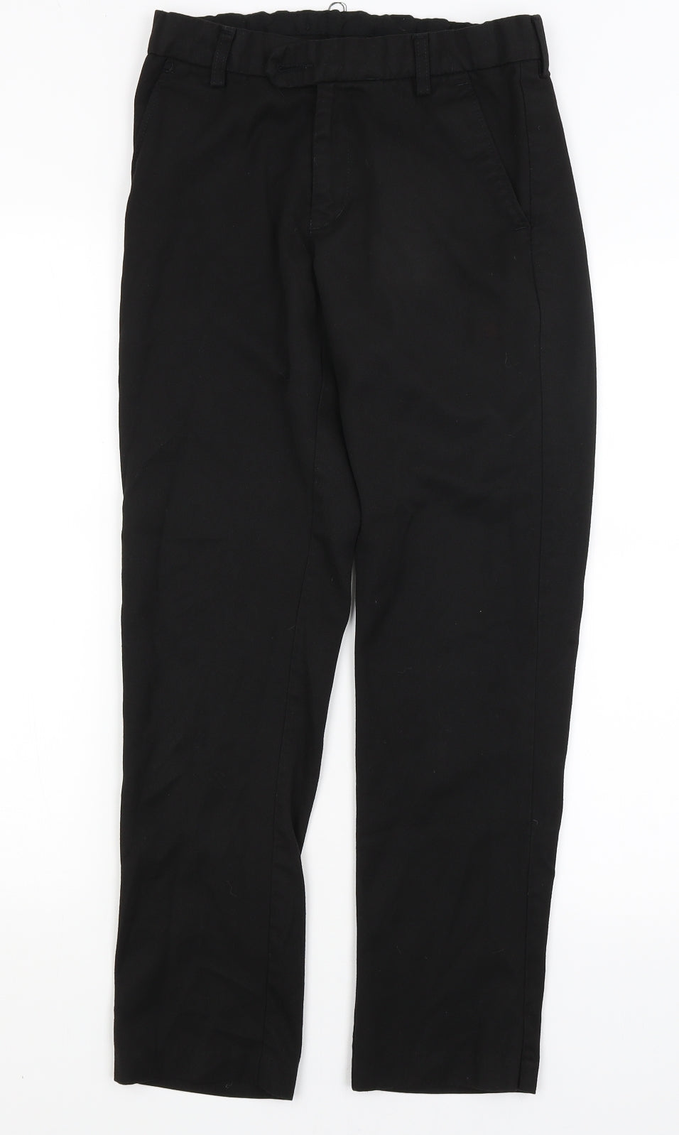 Womens UK Size 8 Preworn Regular Fit  Black Trousers