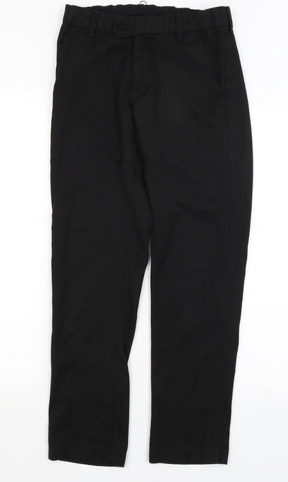 Womens UK Size 8 Preworn Regular Fit  Black Trousers