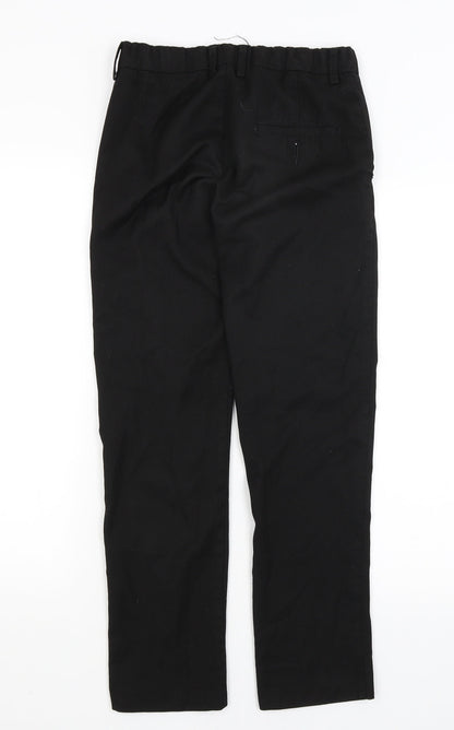 Womens UK Size 8 Preworn Regular Fit  Black Trousers