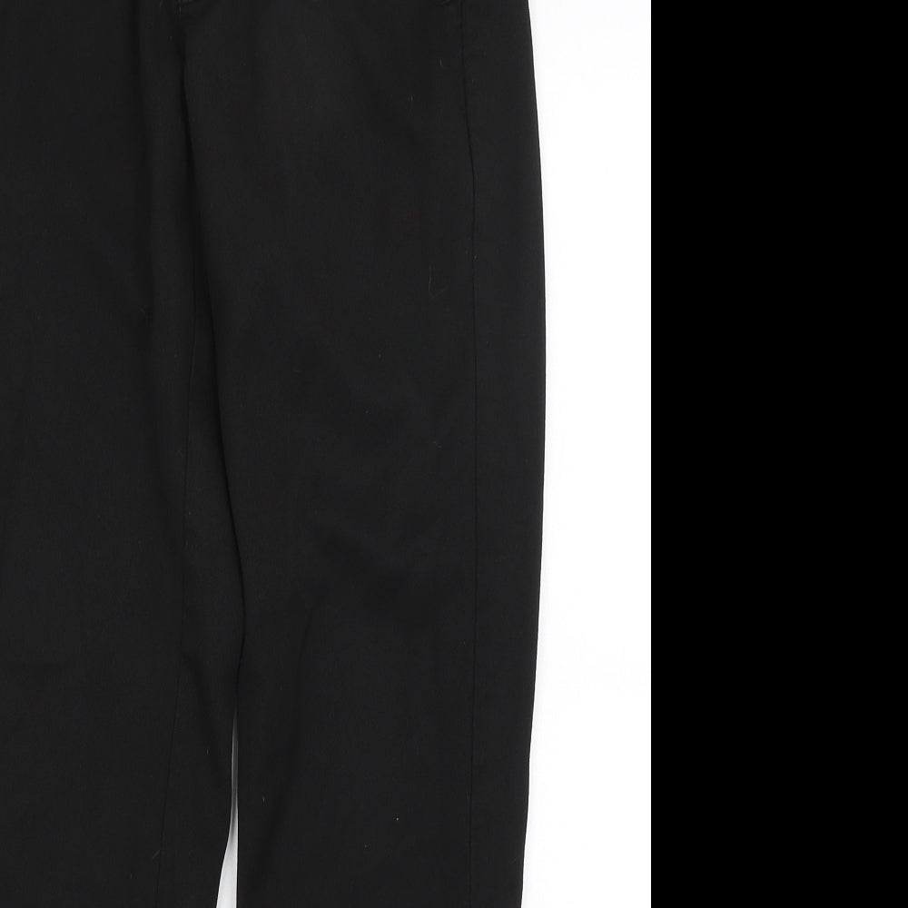 Womens UK Size 8 Preworn Regular Fit  Black Trousers