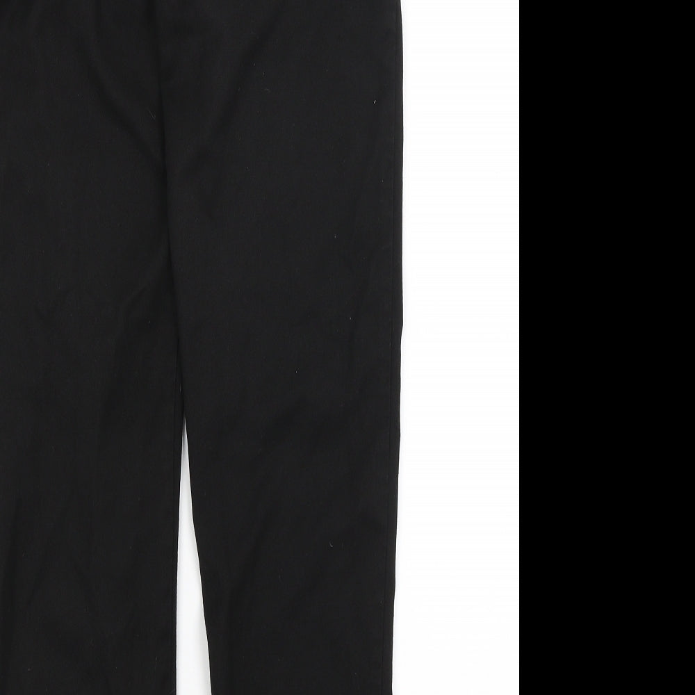 Womens UK Size 8 Preworn Regular Fit  Black Trousers