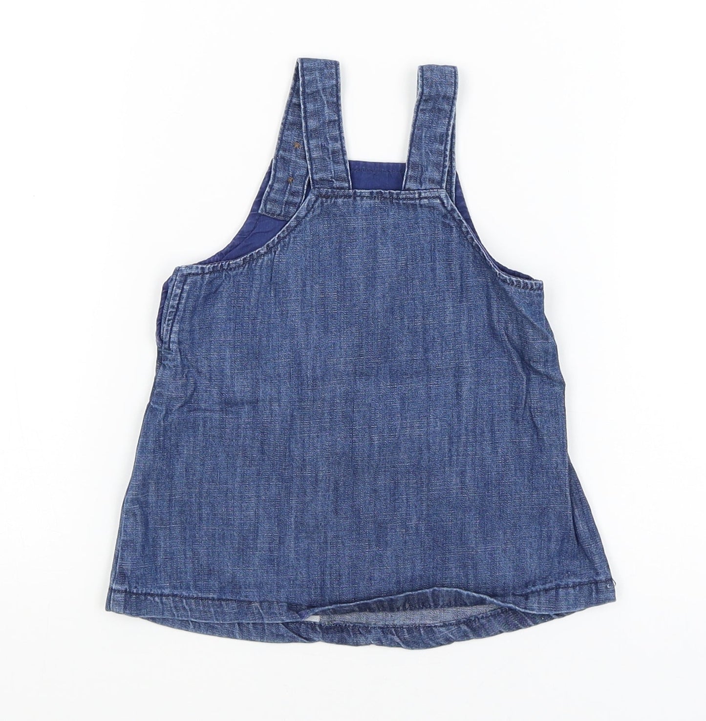 M&S Baby Blue   Pinafore/Dungaree Dress  Size 0-3 Months  - Winnie the Pooh
