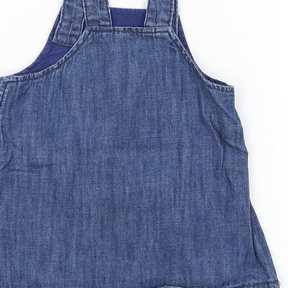 M&S Baby Blue   Pinafore/Dungaree Dress  Size 0-3 Months  - Winnie the Pooh