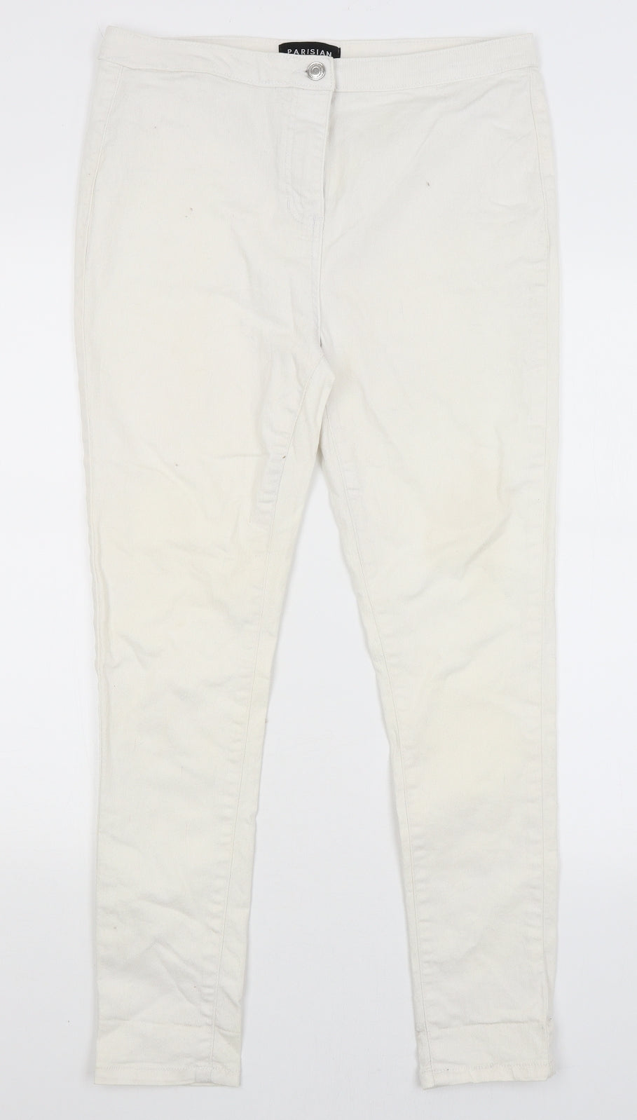 Parisian Womens White   Straight Jeans Size 14 L26.5 in