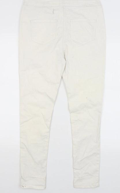 Parisian Womens White   Straight Jeans Size 14 L26.5 in