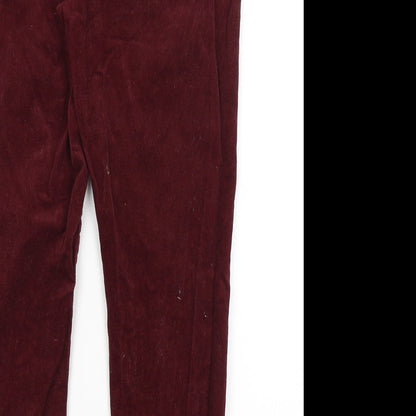 George Womens Red   Trousers  Size 12 L25.5 in