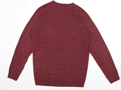 Pep & Co Mens Red   Pullover Jumper Size M