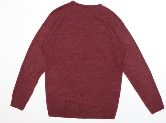 Pep & Co Mens Red   Pullover Jumper Size M