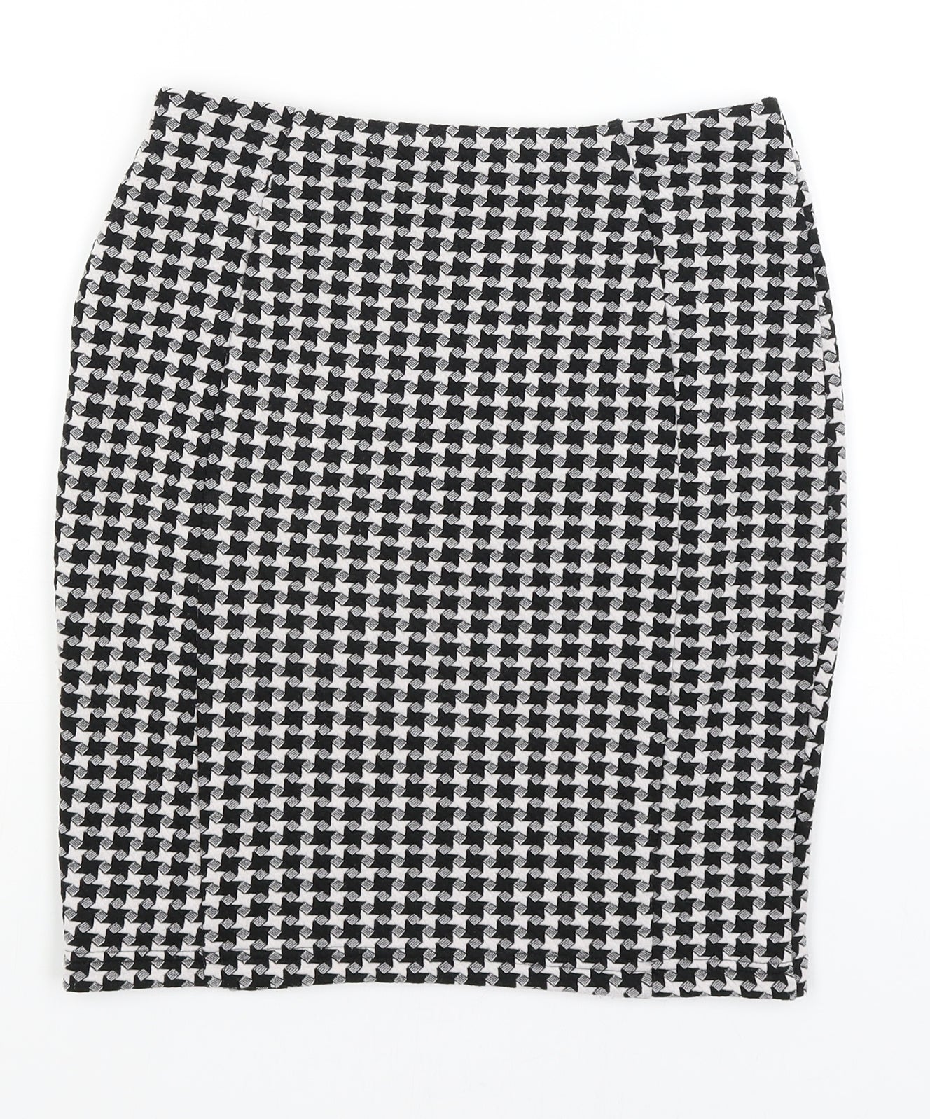 Papaya Womens Black Houndstooth  Straight & Pencil Skirt Size 8