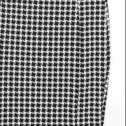 Papaya Womens Black Houndstooth  Straight & Pencil Skirt Size 8