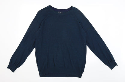 Easy Mens Blue   Pullover Jumper Size M