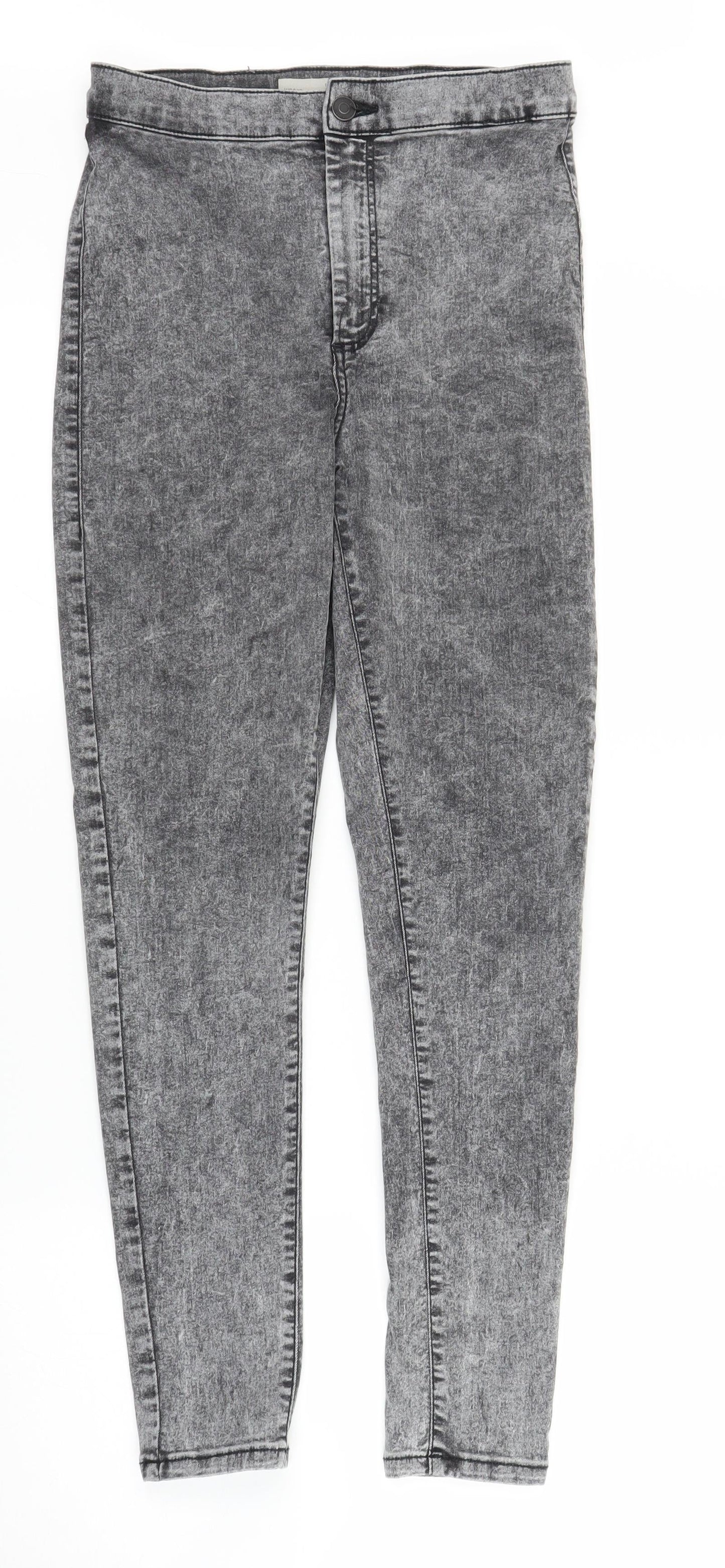 Topshop Womens Grey  Denim Jegging Jeans Size 30 in L27 in