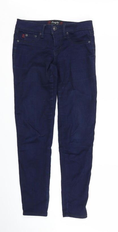 Fragile Womens Blue  Denim Jegging Jeans Size S L25 in
