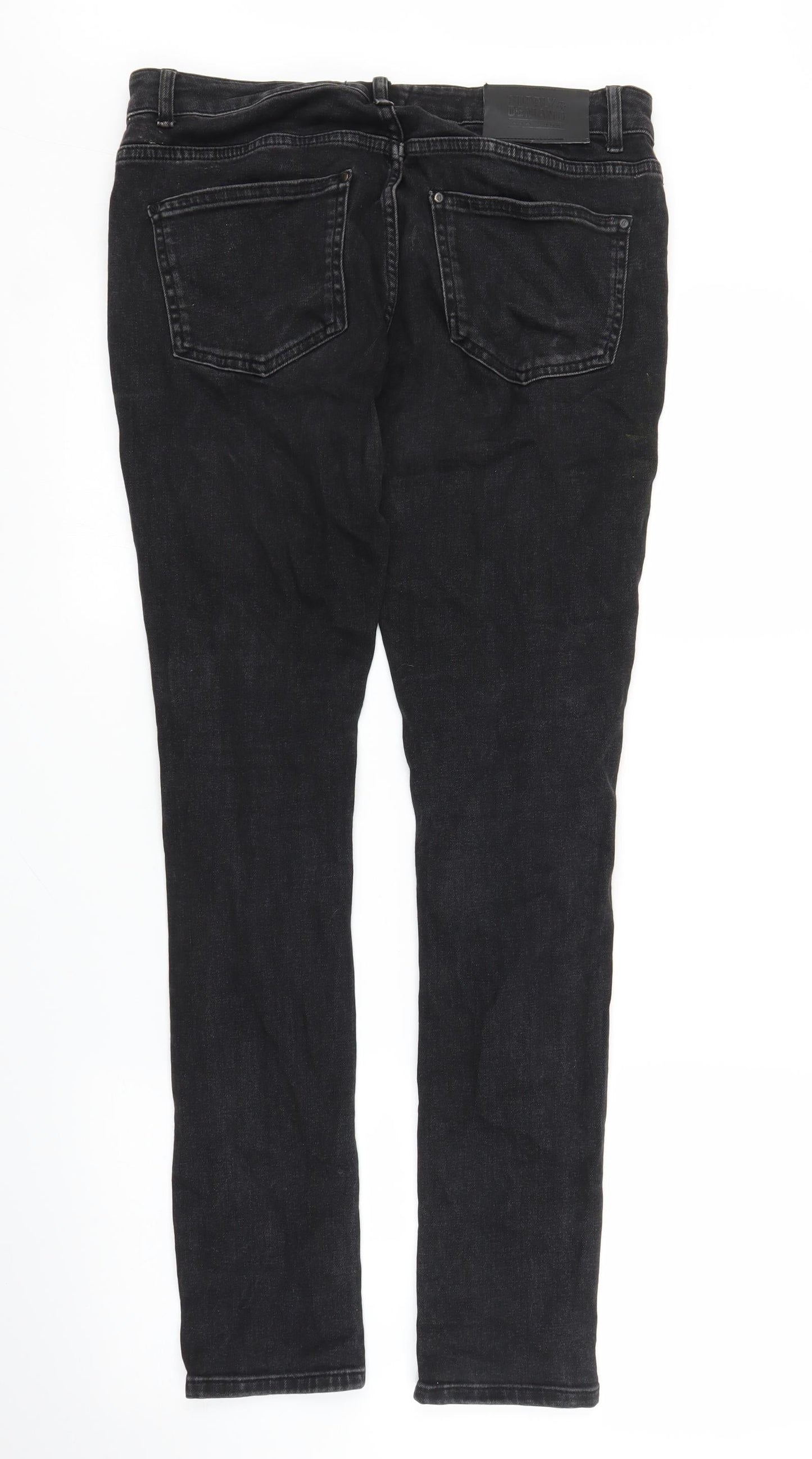 Supply & Demand Co. Womens Black  Denim Skinny Jeans Size M L28 in