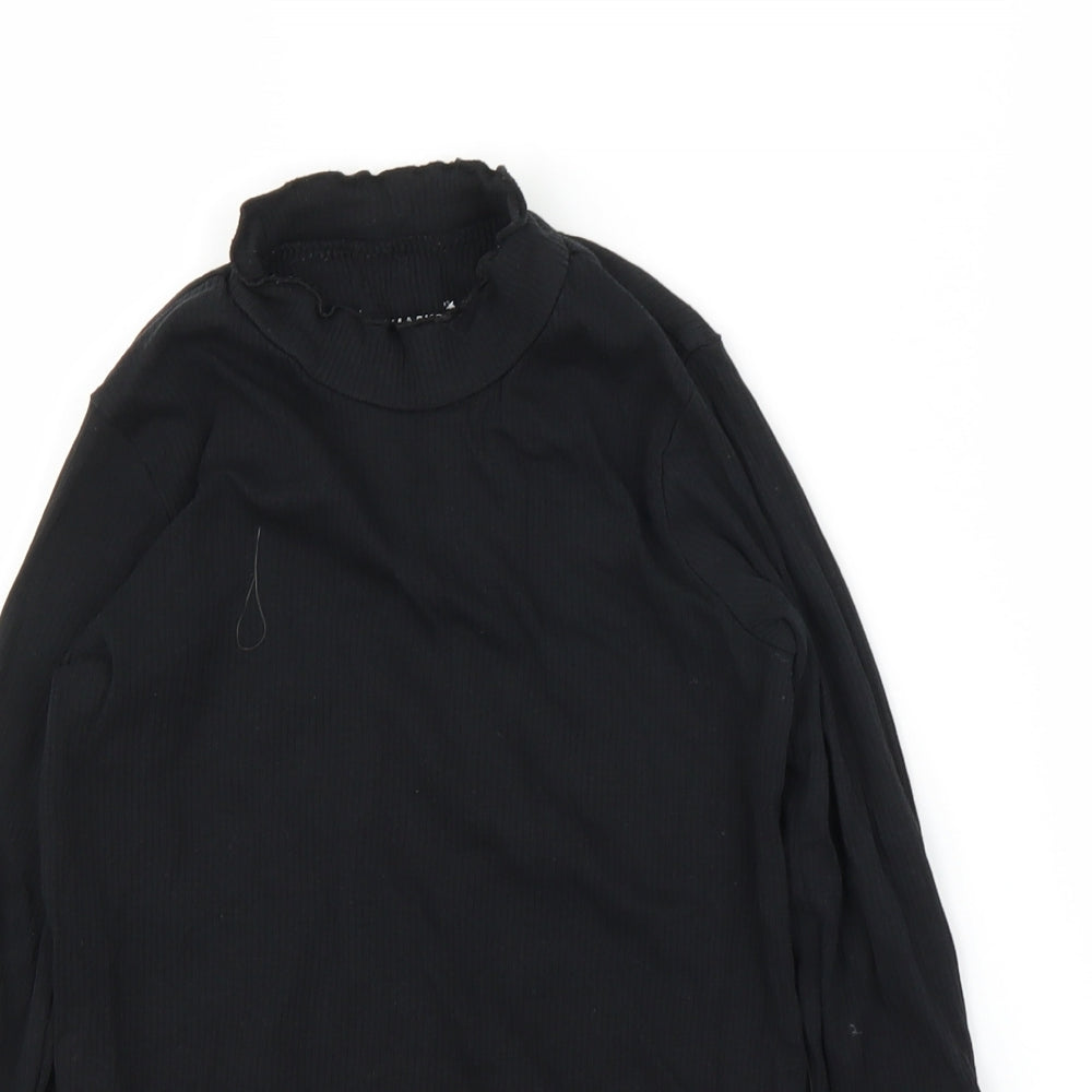Primark Girls Black   Basic T-Shirt Size 9-10 Years