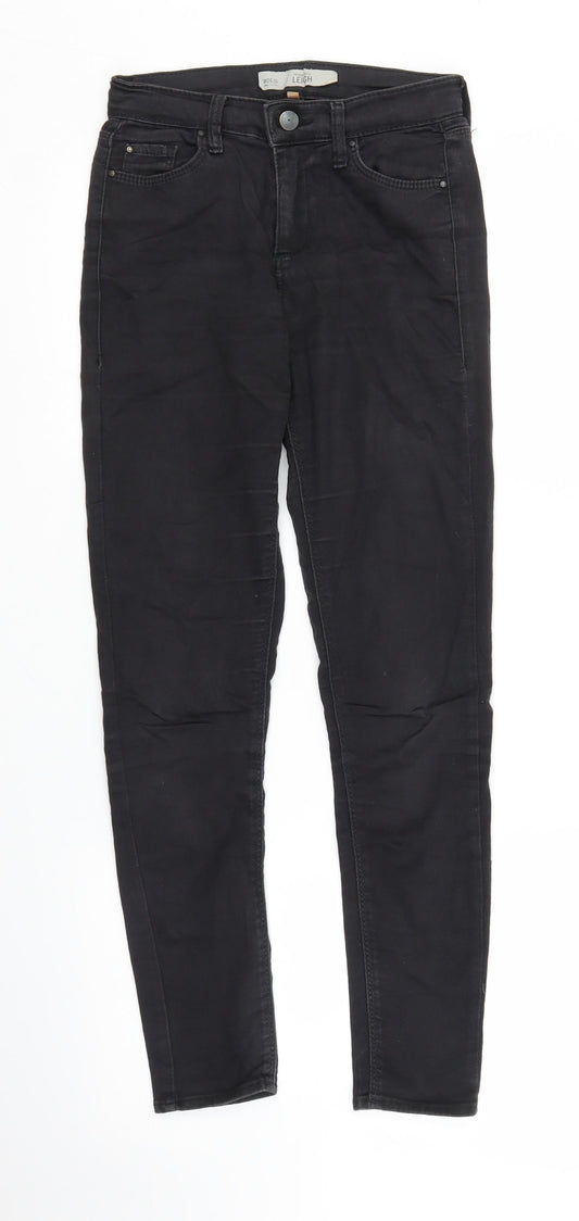 Topshop Womens Black   Skinny Jeans Size 26 in L25 in