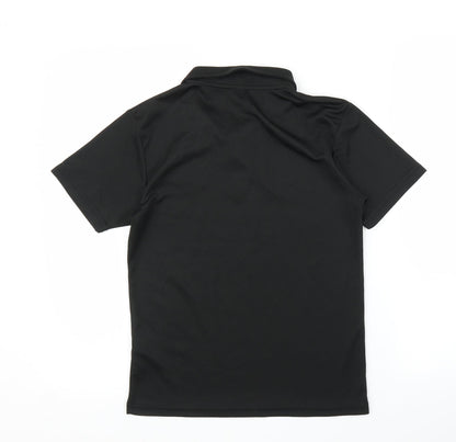 Just Cool Boys Black   Basic T-Shirt Size 10 Years  - Football